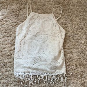 White/cream tank top